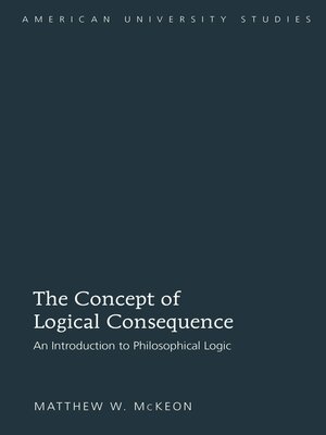 cover image of The Concept of Logical Consequence